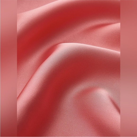 Commense Pleated Backless Satin Cami Maxi Dress Pink XS NWT - Picture 5 of 8